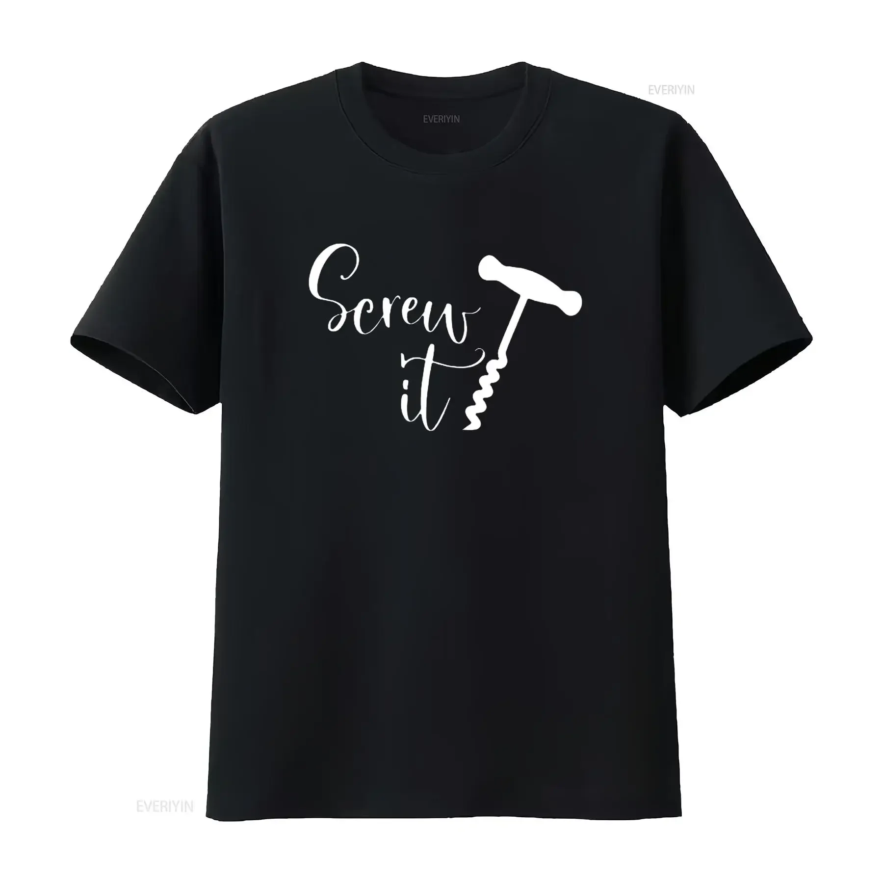 

Завинчивайте его курсивный штопор, забавная футболка с бутылкой вина для питья алкоголя для мужчин, винтажная, слегка стильная