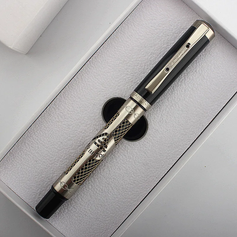 

luxury quality 2033 signature roller ball pen Silver /gold Stationery Office school supplies ink pen NEW