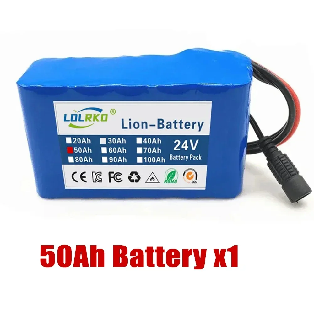 24v 6s2p Lithium Battery Pack 50Ah 18650 Rechargeable Battery Li Ion Battery Pack With Chargerr