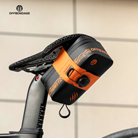 OFFBONDAGE Bicycle Saddle Bag Lightweight 0.5L Large Capacity Portable Lockable Waterproof MTB cycling Tail Bag Bike Accessories