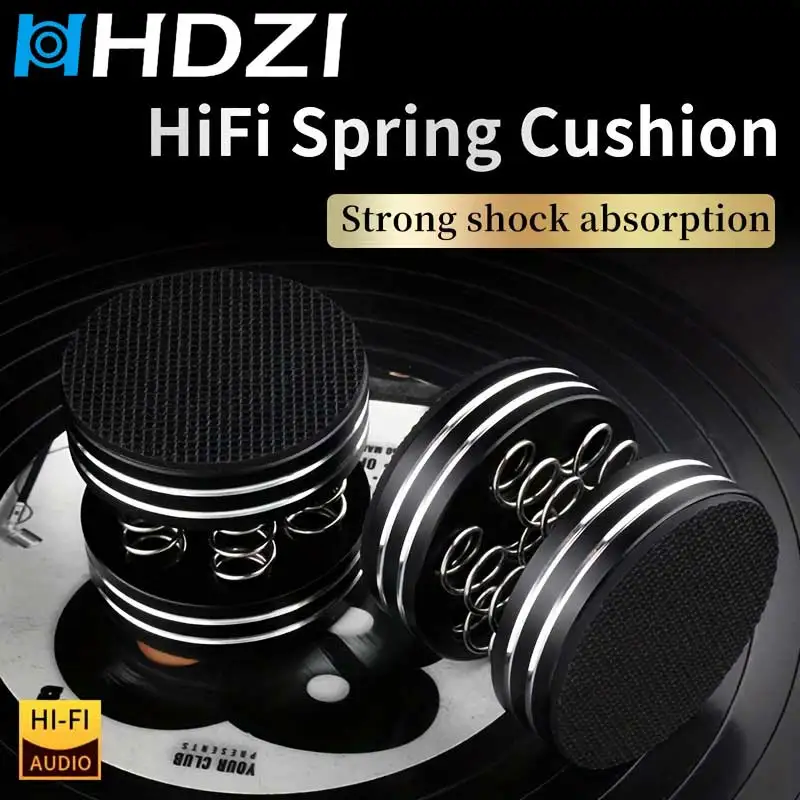 HHDZI HiFi Spring Isolation Feet Aluminum Shock Absorbing Vibration Dampers for Turntable Amplifier Speaker DAC