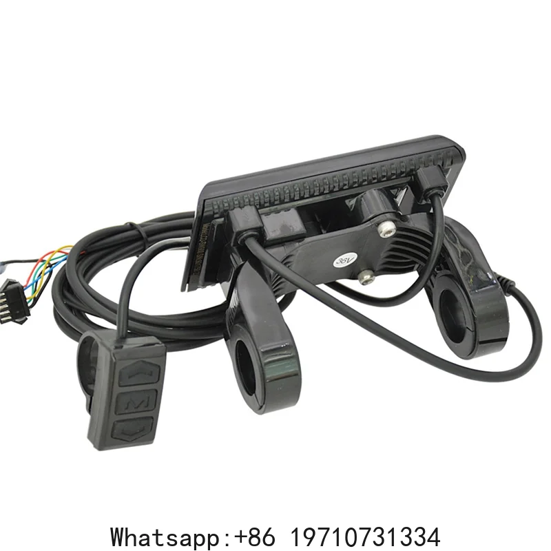 New SW900 LCD Display Meter Control Panel 24 36 48V 52V 60V Electric Scooter 6 Pins Plug Riding Speed Time Power Display