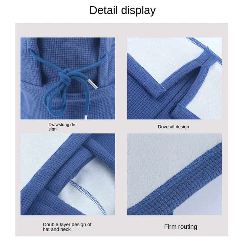 

Теплая маска для езды на велосипеде на открытом воздухе Ollie, бархатный ветрозащитный капюшон, зимний лыжный шарф, встроенная защита шеи, ветрозащитный капюшон