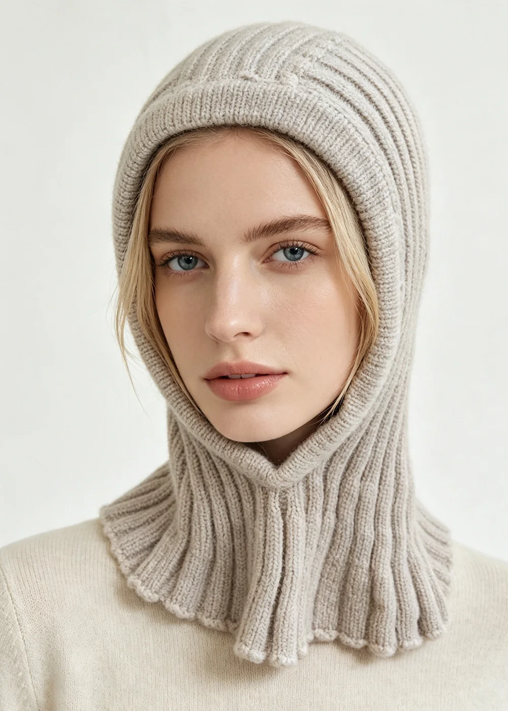 2026 NEW Winter Hat Real Rabbit Fur Winter Hats For Women Fashion Warm Hats Upgrade thickened extended Pullover scarf hat