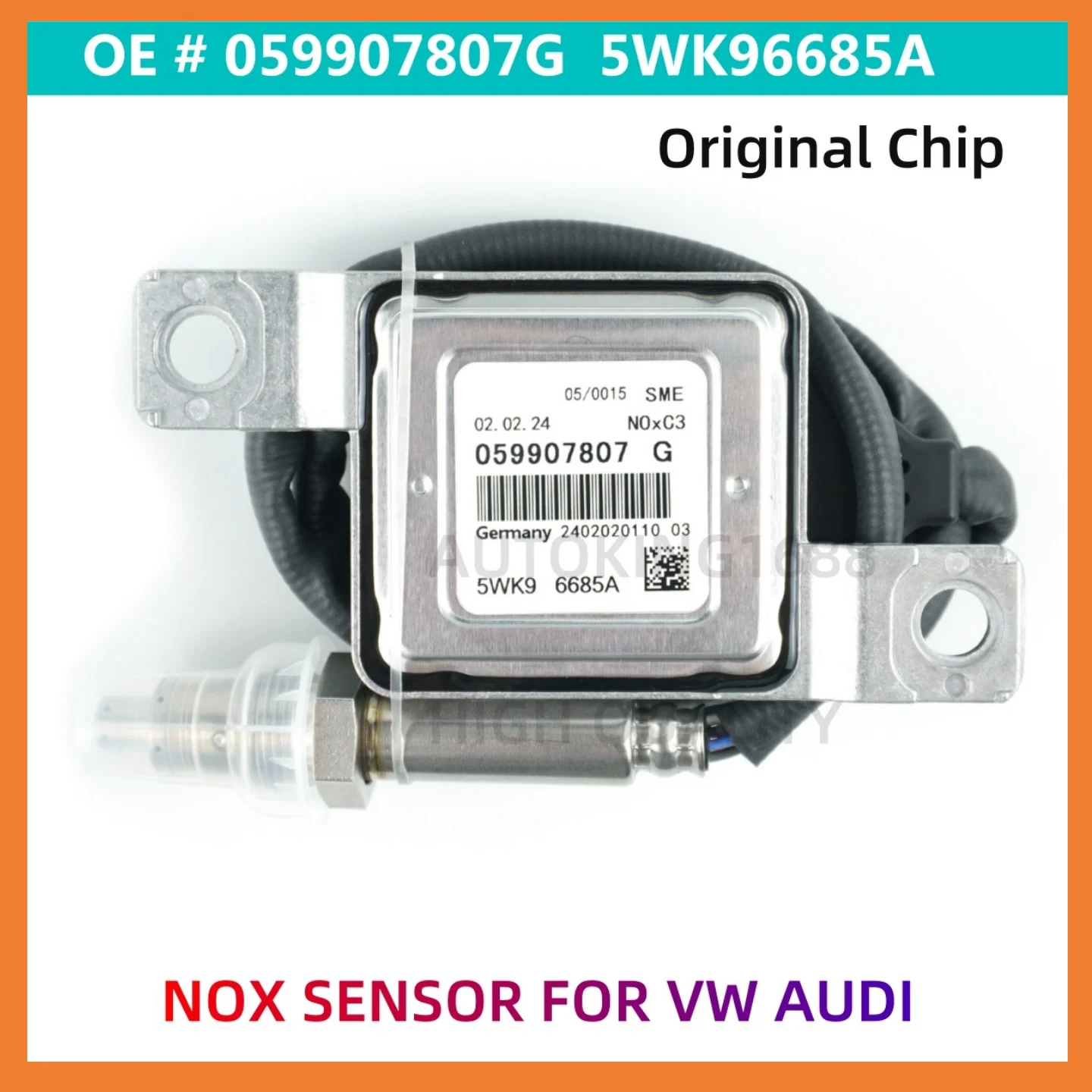 Nox Sensor 059907807G 5WK96685A For VW Volkswagen Touareg 2009-2016 Audi Q7 TDI Prestige Premium Plus 2011 2012 2013 2014 2015