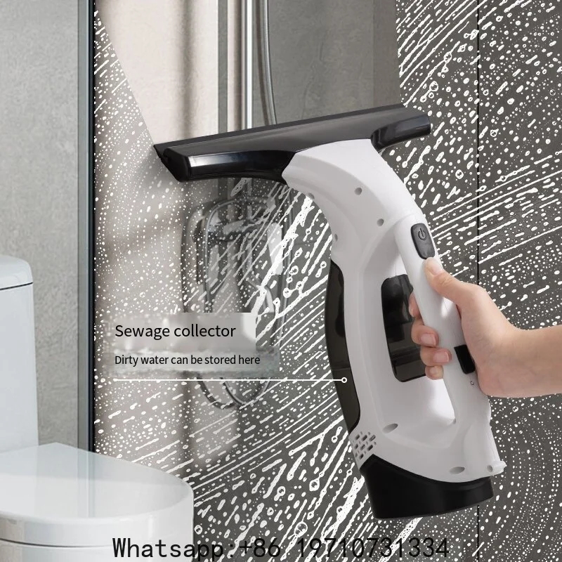 

Multifunctional Electric Cordless Window Cleaner Machine White Cordless Rechargeable Automatic Portable Glass Cleaner Tools