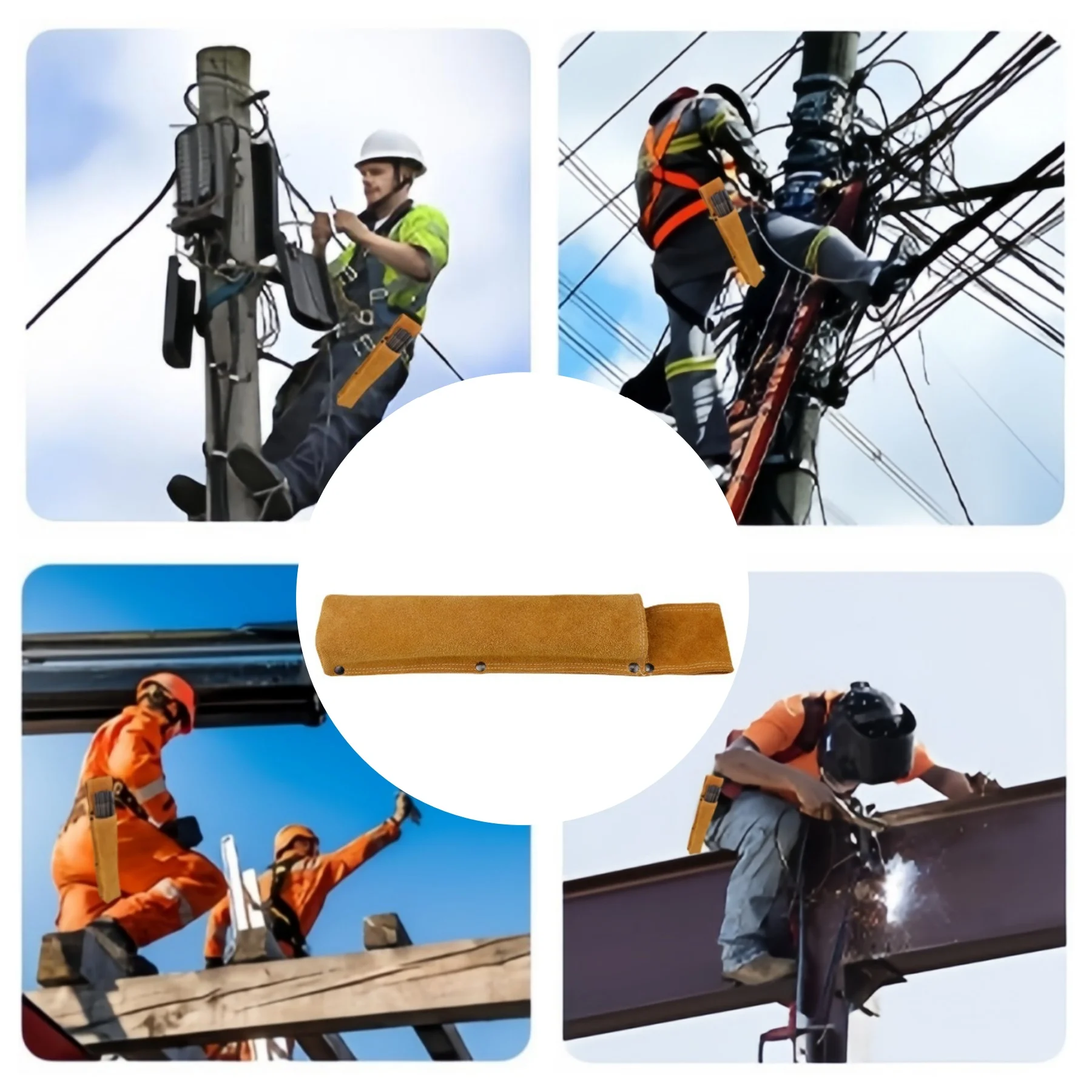 1 قطعة قضيب لحام الجلود السميكة أداة حقيبة عالية AirHardware الخصر حقيبة لهب مقاومة للاهتراء لحام رود كيس التخزين #4