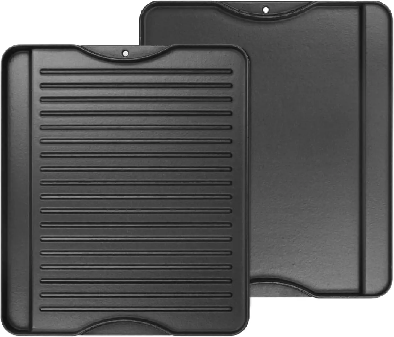 

Reversible Cast Iron Griddle for Stove and Grill, 14x16 Inch, Pre-Seasoned, Camping & Home Use