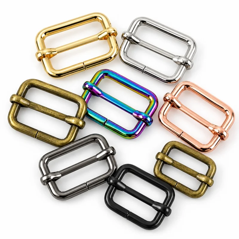 5/10Pcs 13-32mm Zinc Alloy Tri-Glide Buckle Backpack Webbing Strap Slider Shoulder Bag Adjuster DIY Hardware Sewing Accessories
