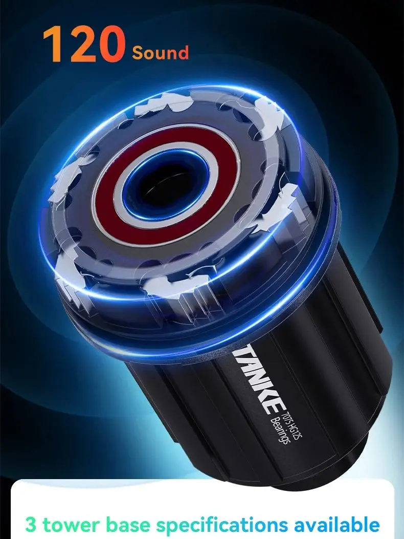 Ensemble de roues TANKE MTB, moyeu Freehub XD HG MS, corps de moyeu, entraînement à 6 cliquets, remplacement, 135 QR, 142 axe traversant, capuchons, roulements 12MM, base de tour, réparation