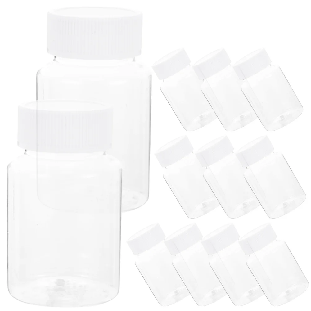 40 stuks plastic reisgeneeskundecontainer kleine draagbare pilfles organizer mini-etui voor buiten kamperen wandelen picknick