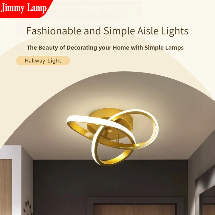 Nordic Creative LED Line Ceiling Light for  Living Room Bedroom Bright Balcony Kitchen Bedside Decorative Lighting Fixtures