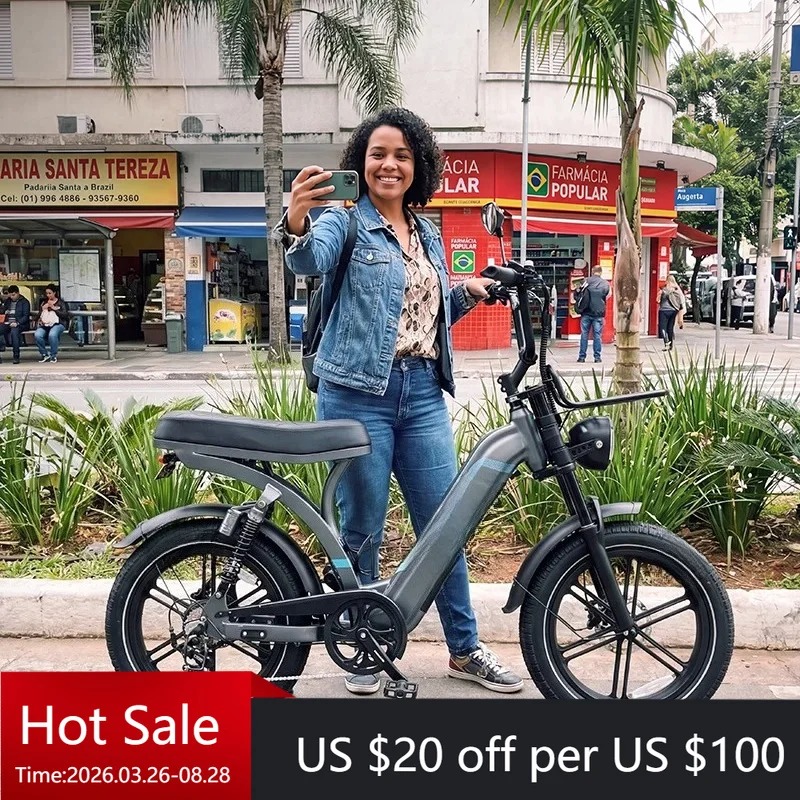 

Tc Oci 15ah double rear wheel motor electric bicycle 48v lithium battery factory direct sales Ebike Q8 adult fat tire
