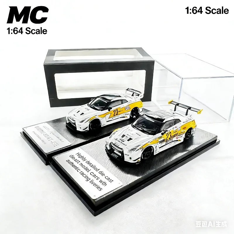

MC 1:64 Nissan c LBWK Cast Aluminum Alloy Static Car Model, Boys' Holiday Gift Toy, Adult Collection Decoration Piece.