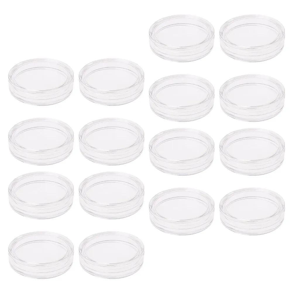 

20 шт. акриловых коробок для монет высокой прозрачности, удобных для демонстрации, хранения и защиты монет, подарок для семьи и друзей