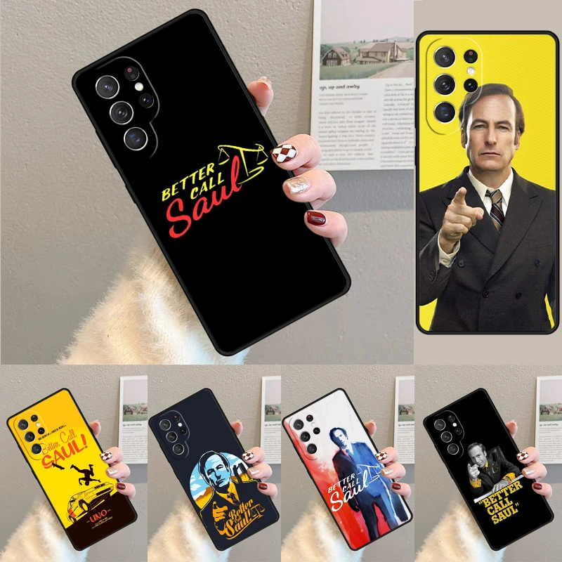 Cover For Samsung Galaxy S24 Ultra S21 S22 S8 S9 S10E Note 10 20 Plus FE S23 Better Call Saul TV Phone case Coque