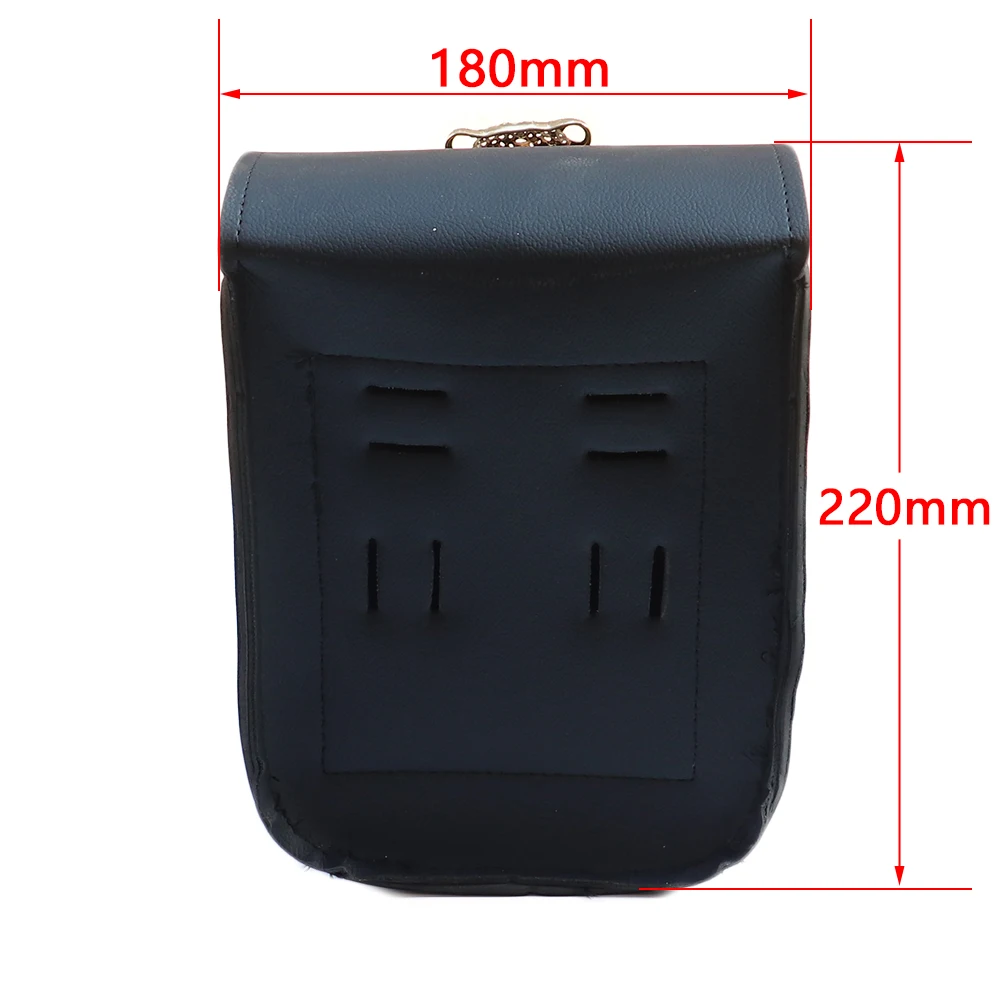 1pcs Motorbike Mini Retro Synthetic Front Forks Tool Bag Luggage SaddleBag Universal For Motorcycle Harley Honda Yamaha