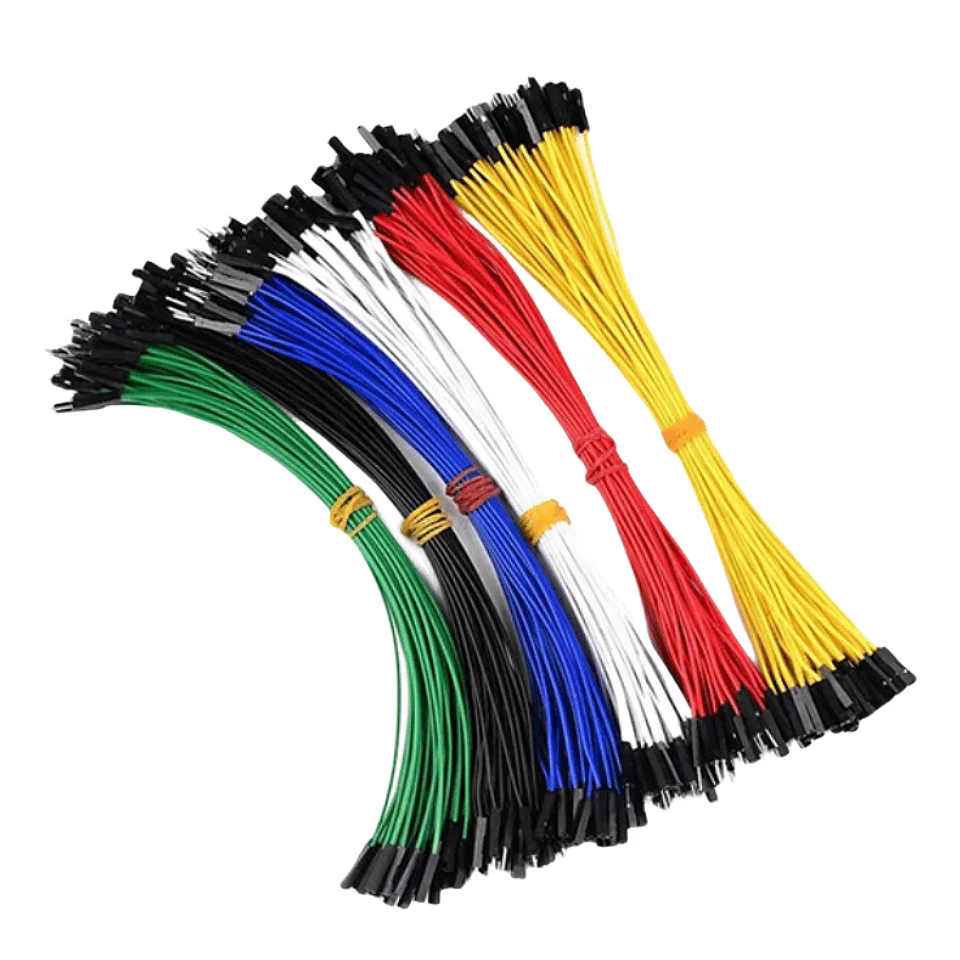 10pcs 20cm colored breadboard DuPont Cable Arduino cable 2.54mm male/female jumper 26AWG cable DIY Electronics 1P connectors