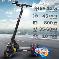 Mankeel MX-14 Electric Scooter 800W 48V13Ah Battery 10Inch Air-Filled Off-Road Tire Max 60km Range Dual Braking System E-scooter