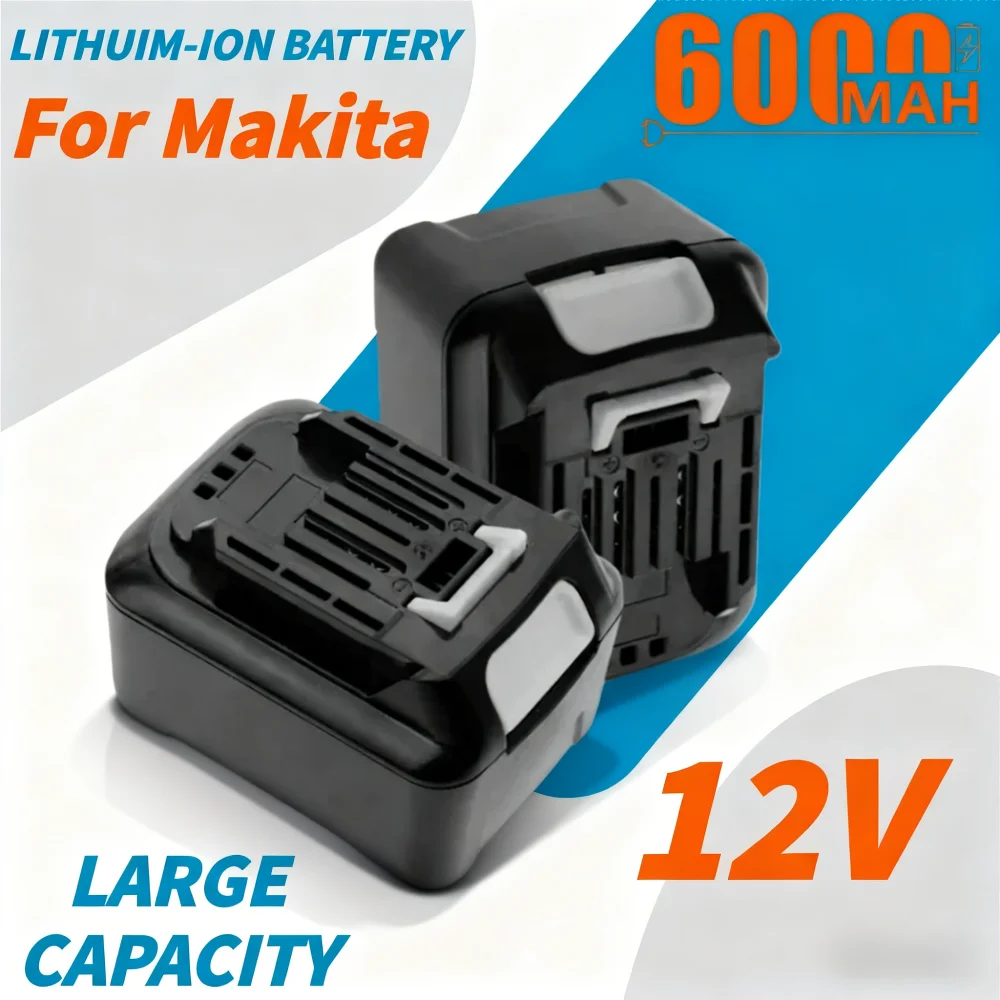12V 6000mAh Rechargeable Batteries Compatible for Makita Battery 12V Electric Drill BL1021B BL1041B - Power Tools Replacement