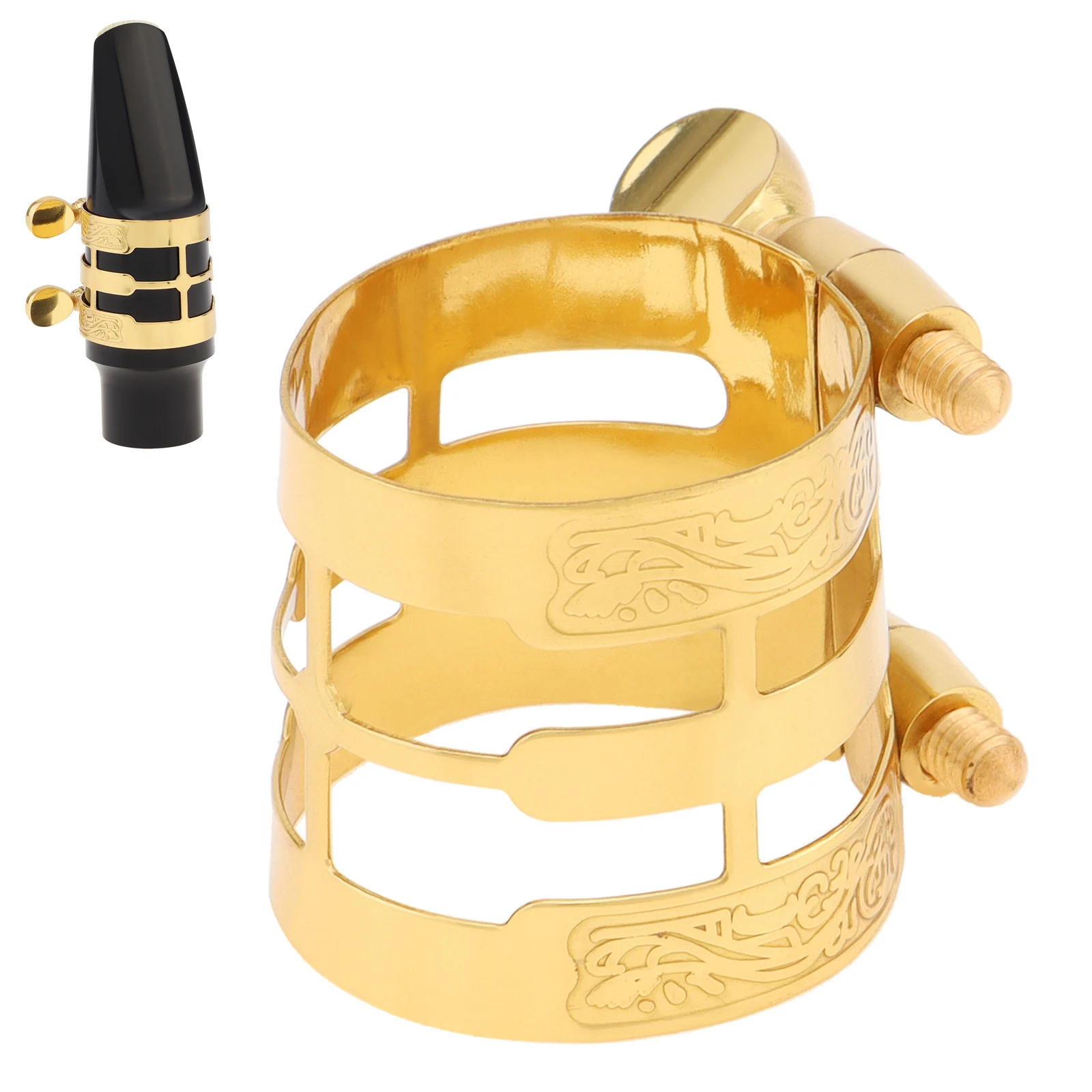 

Высококачественный Профессиональный Резной Металлический лигатурный альт-Сакс-кларнет, аксессуары для альт-саксофона