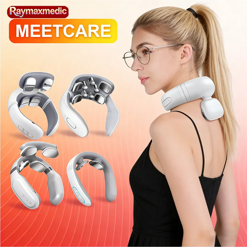Raymax Smart Back Neck Massager Electric TENS Pulse Cervical Muscle Massage Wireless Shoulder Health Care H99 JT88 H808 Device