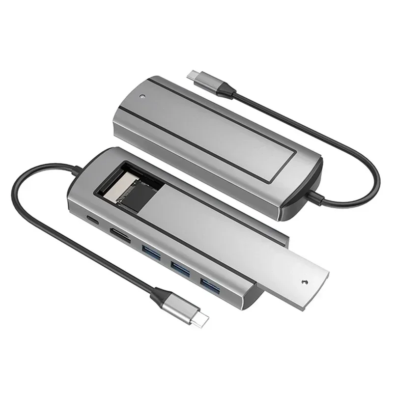 

Док-станция 6-в-1 с SSD-накопителем M.2, USB Type C