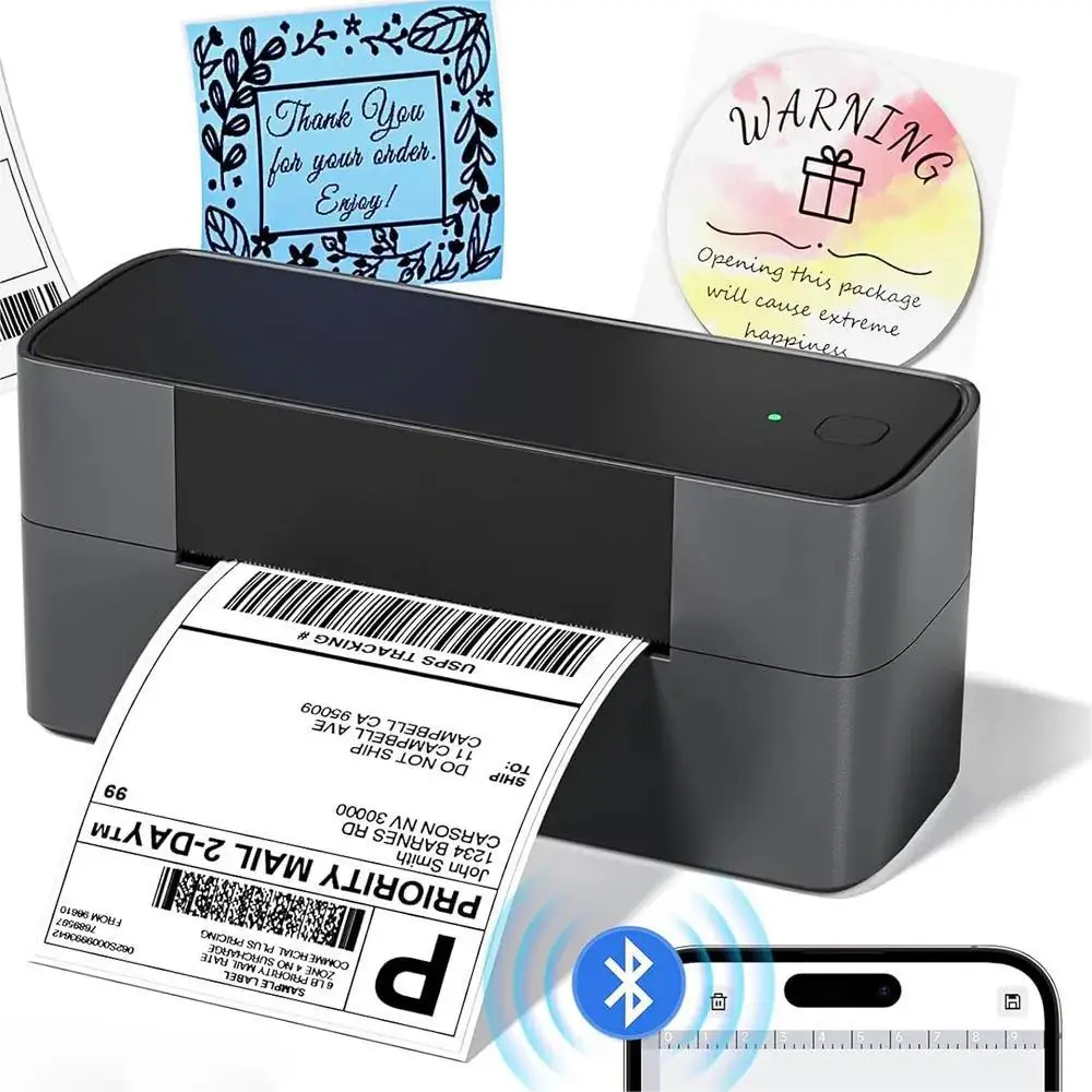 2026 New High Speed Bluetooth Thermal Printer Cost-effective 4x6 Shipping Label Printer for US European Express Shipping