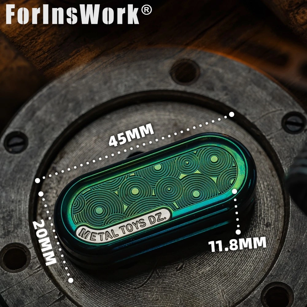 الألعاب المعدنية DZ أعلى السطح الممطر أربع مواد ذروة لوحة القطع المقطعي اليد أداة التبريد الأشياء المضادة للضغط لعبة EDC أداة تدوير الأرجل المعدنية #5