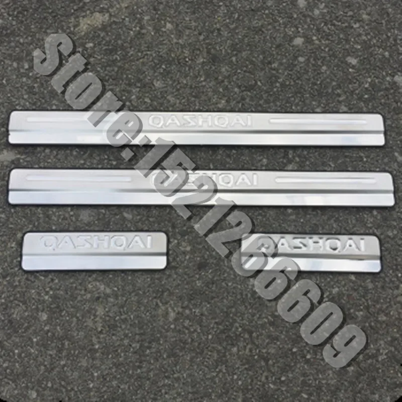 Car Accessories For Nissan Qashqai Door Sill J11 Scuff Plate Stainless Steel Door Sills Pedal Car Styling Sticker 2015 2017 2019