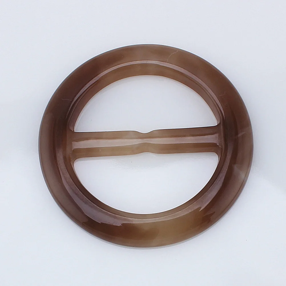 

3PCS Polyester fiber Hand Polished Fashionable Scarf Ring Scarves Buckle Clip Clamp for Dressing (Light Coffee + Dark Coffee + B