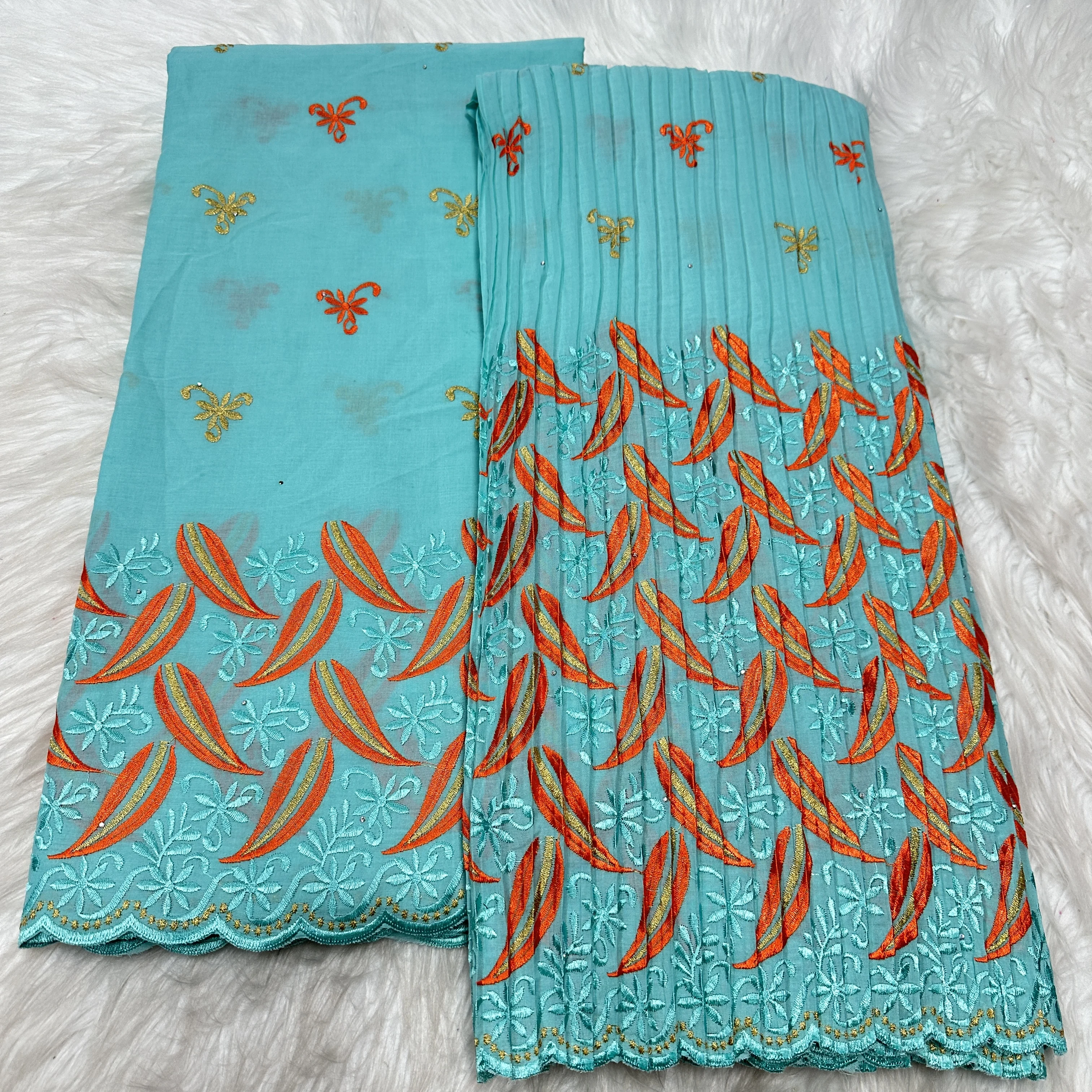 

Африканская кружевная ткань из 100% хлопка, 2025 камней, высокое качество, нигерийская хлопковая кружевная ткань 2,5 + 2,5 ярда для женщин, свадебное платье