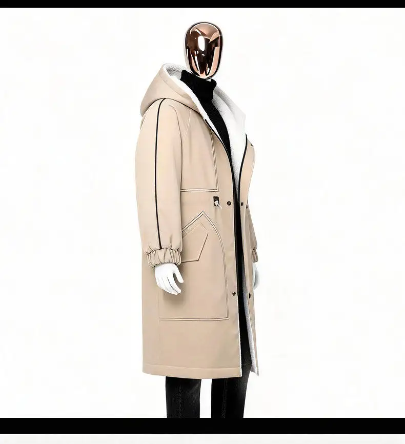 Men's New Hooded Winter Jacket Premium Padded Lined Zippered Parkas Coat - Ultra Warm Urban Style for Chilly Days