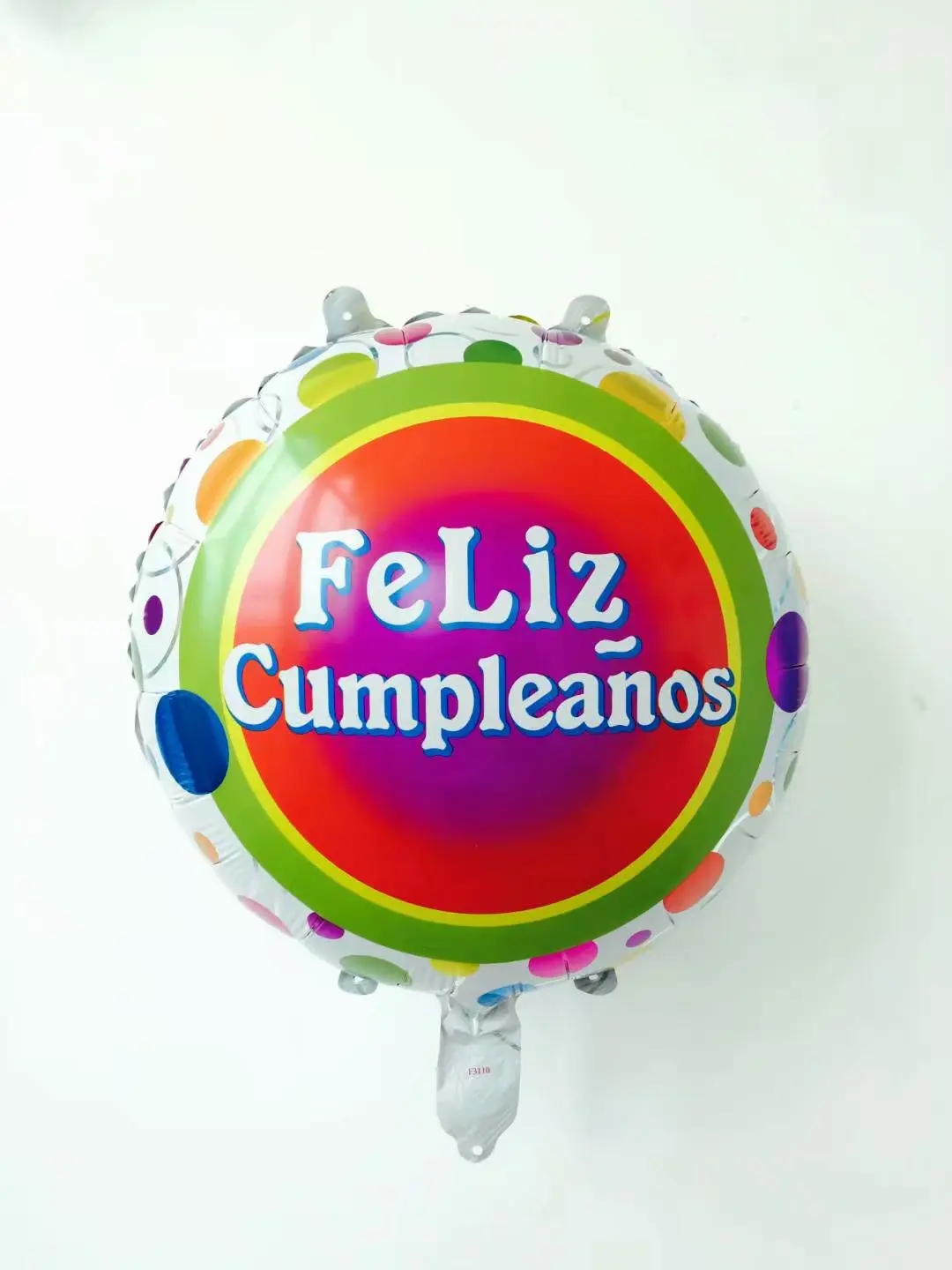 6pcs 18inch Round Spanish  Birthday Balloons Set Feliz Cumpleanos Balloon Birthday Party Decorations