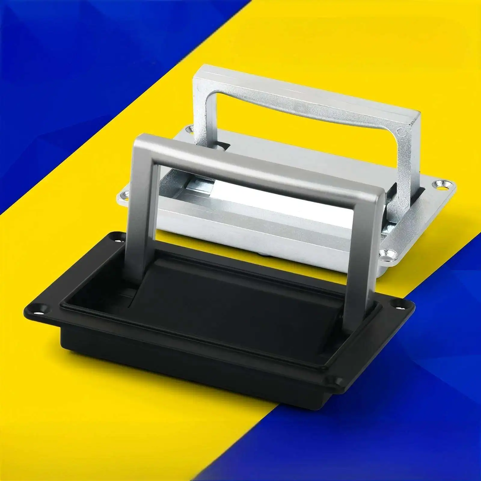 

LS702 Zinc Alloy Industrial Handle for Folding Cabinet Door and Panel Electric Box Toolbox Concealed Pull Hand Push-Pull Door