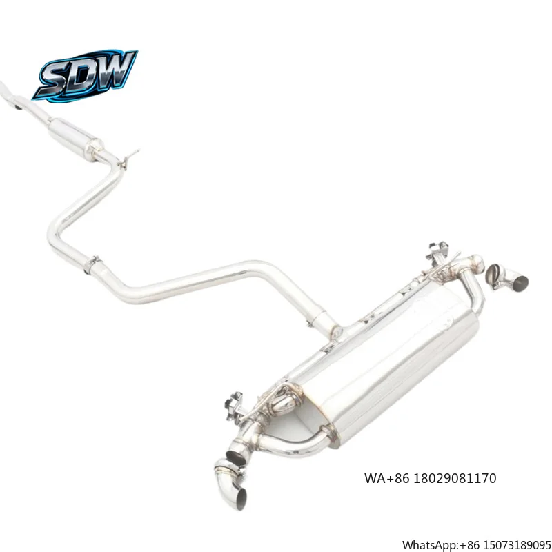 

Выхлопная система SDW Performance для Q3 Q5 Q7 Q8 S3 RS3 TTS TTRS, легкая, толщина 1,5 мм, зеркальная полировка, нержавеющая сталь, Catback