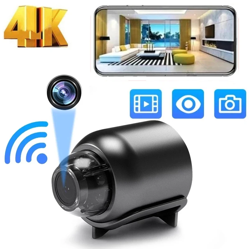 

Mini Camera Wifi Wireless Camcorder Video Voice Recorder Night Vision Motion Detect Surveillance HD 1080P Security Monitor