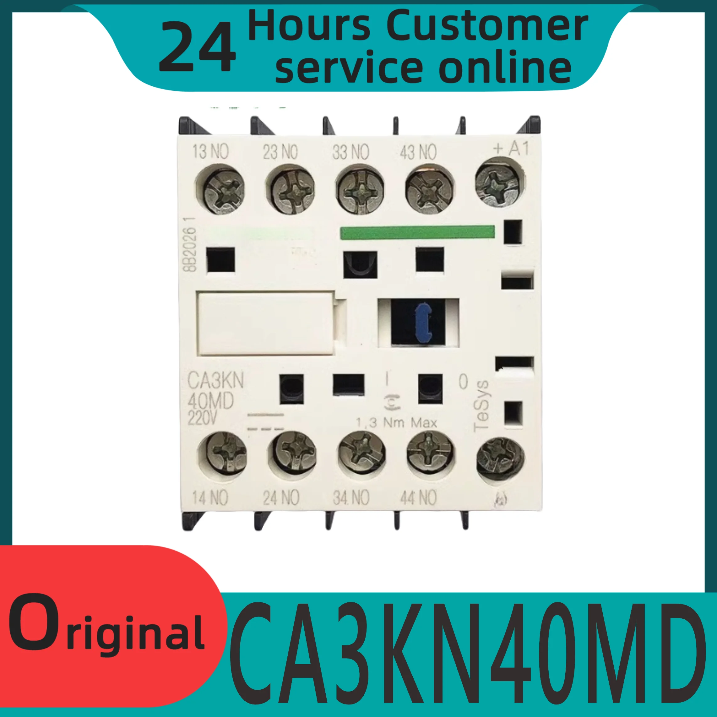 

New original CA3KN40MD control relay CA3-KN40MD 4NO 220VDC DC contactor