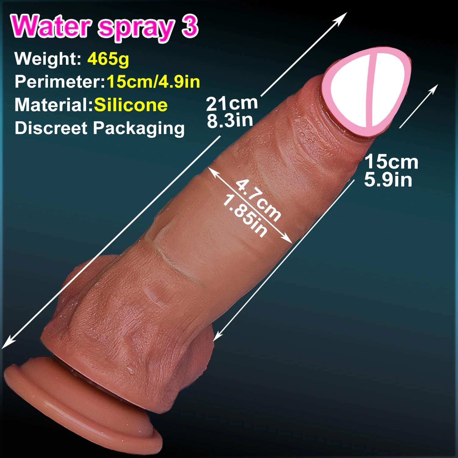 Soft Water Spray Small Dildo Anal Plug Sex Toy for Women Adult Gift Silicone Ejaculating Masturbators Penis Big Suction Cup Dick