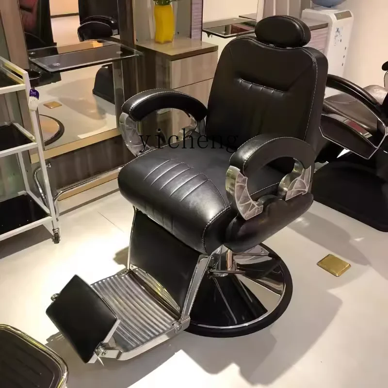 TQH reclining barber chair hair salon special hair cutting chair retro oil head chair