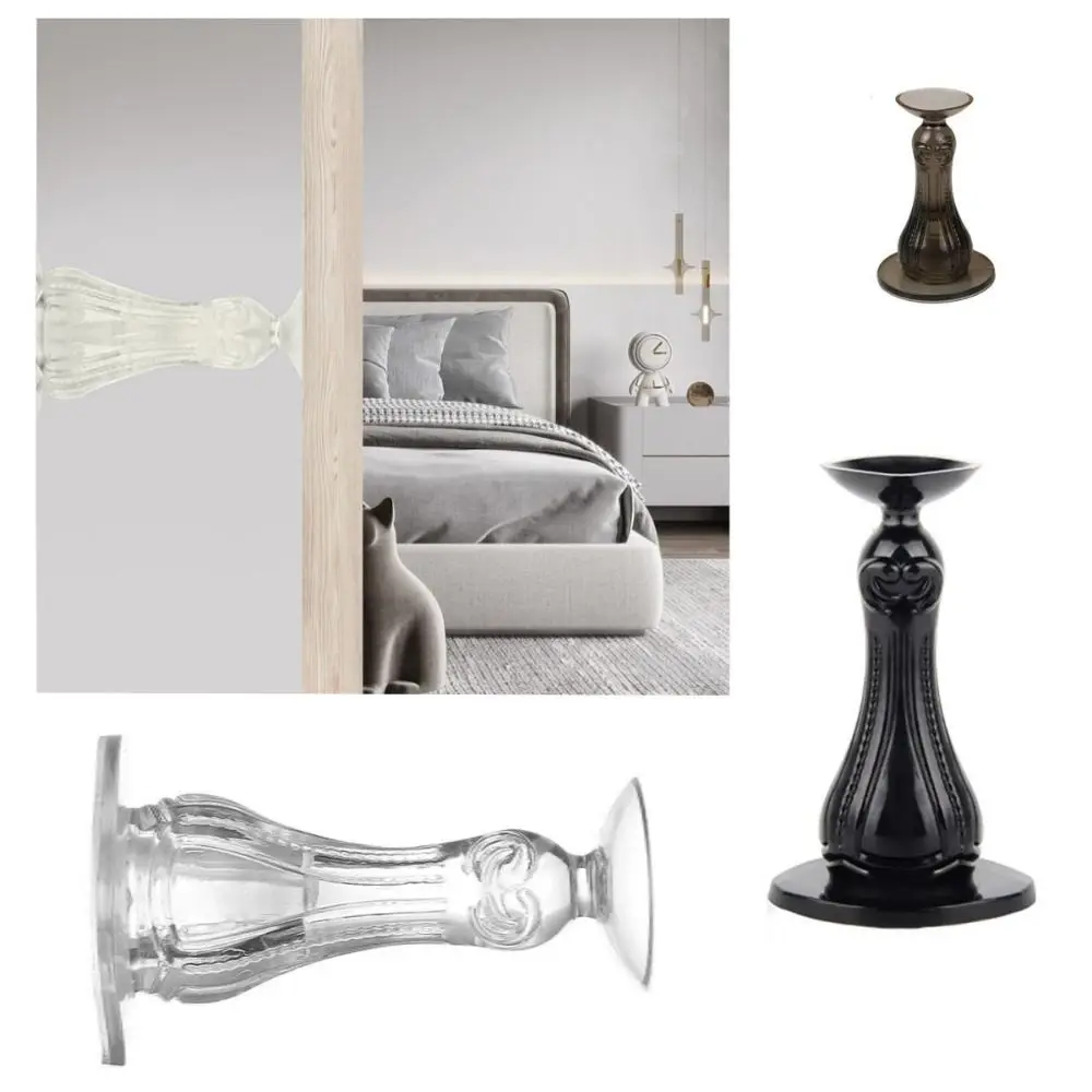 Quiet Non-punchin Door Suction Bumper Safety Door Stopper Silicone Self Adhesive Door Stop Household