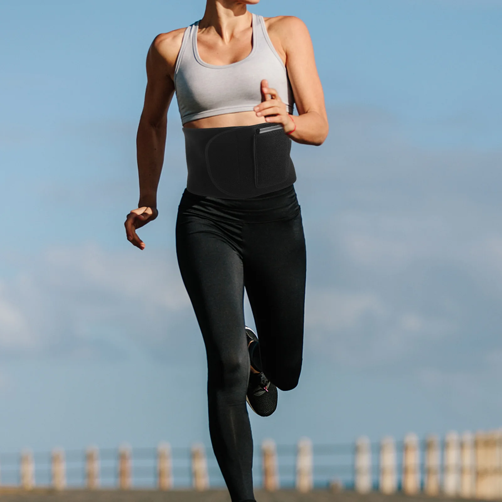 

Waist Trimmer Belt for Women Shaping Absorb Sweat Sports Trainer Fitness Lumbar Support Brace Running