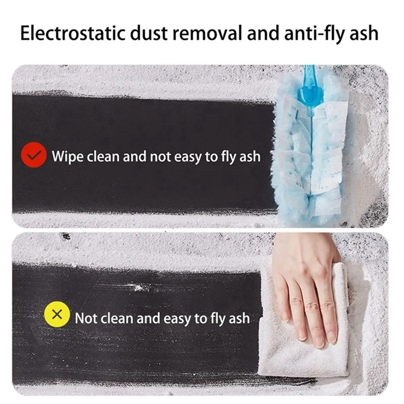 60 Pezzi Spolverini Usa E Getta Con Testine di Ricambio Ricariche Spazzola Spolverino Bulk Per La Pulizia Home Office Tende Superficie Dell'auto Durevole