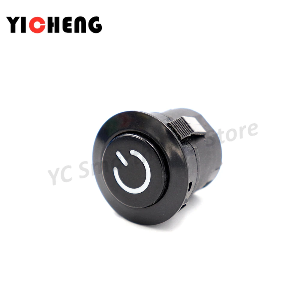 3Pcs 22MM mounting hole Stroller Power Start Switch One-key Start Round Button Electric Car Motorcycle Accessories