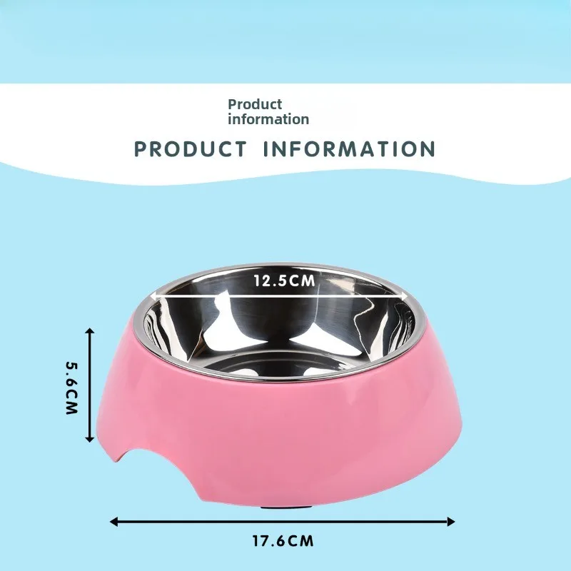 Stainless Steel Dog Bowl Small Round Food Set Cats Dogs Pet Supplies Feeders Bowl Easy To Clean Products Accessories Cat Bowl