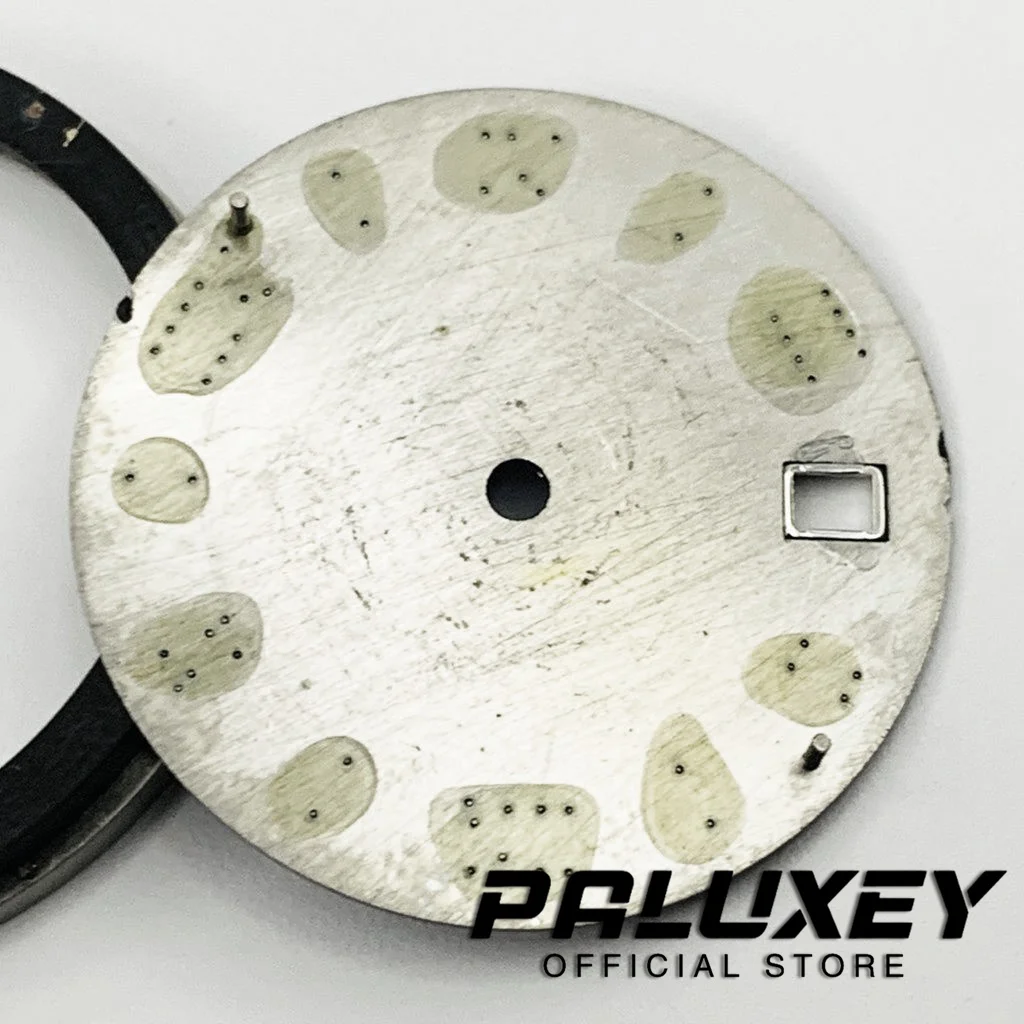 Nh35 28,5mm negro blanco gris azul verde esfera de reloj números romanos esferas de reloj para piezas de repuesto de movimiento NH35/NH35A/4R/7S