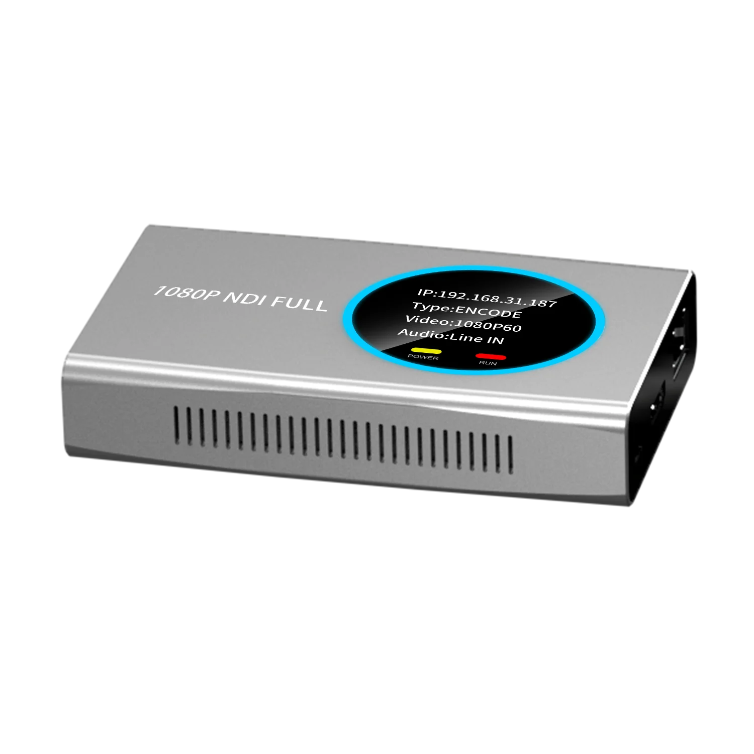 KUNUOMAGIC NDI Encoder Decoder 10800P60 Full NDI Converter with PTZ Control for Input/Output RJ45 Metal PoE Web Management