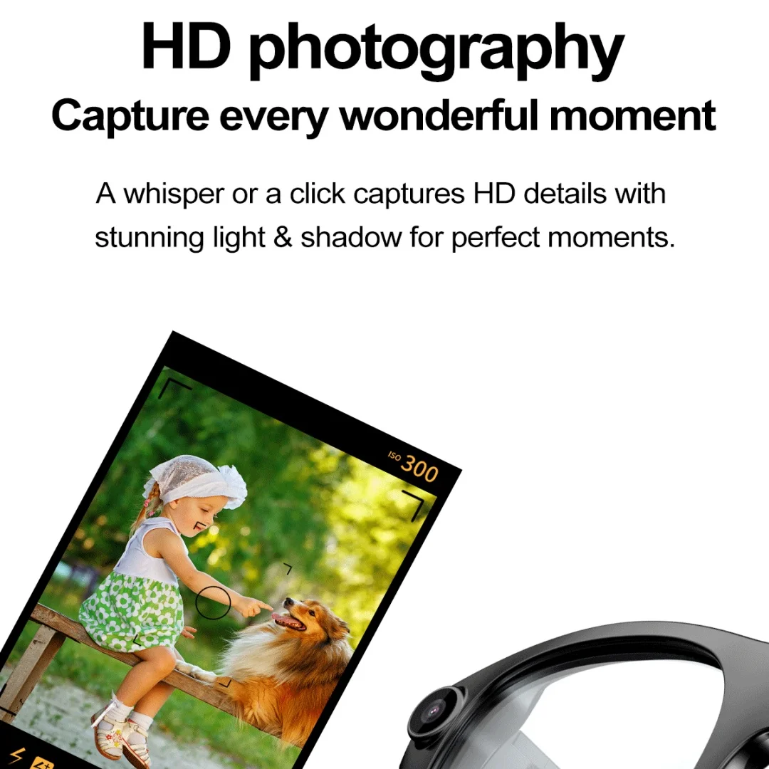 S336 AI Smart Glasses Upgrade Smart Glasses Men AI Language Translation Wireless Music Camera Control Bluetooth Call AI Eyeglass