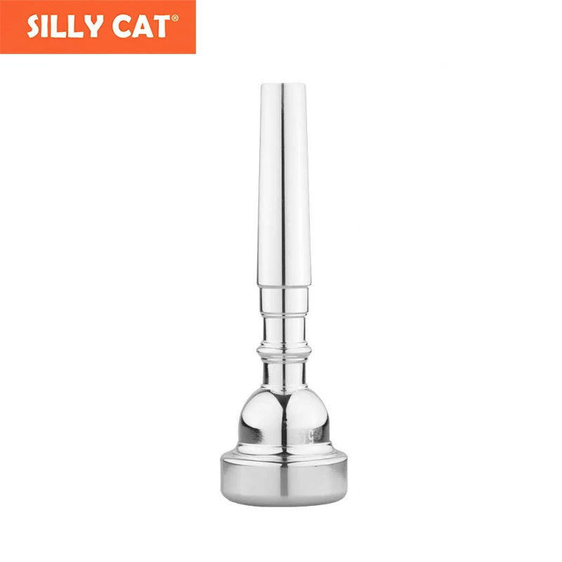 

Silver Plated 7C 5C Bb Trumpet Mouthpiece Made of Brass for Beginners Professional Players Classical Pop Jazz Musical Suitable