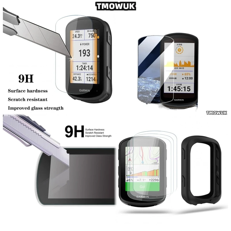 

For Garmin 1030 Plus 1040 Edge 520 820 530 1040 540 840 130 Explore2 Bike GPS Stop Watch Tempered Glass Film